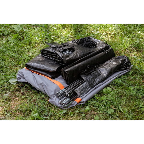 Палатка Sundays ZC-TT020-4P (2+2) (темно-серый/желтый)