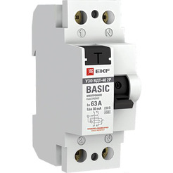 Устройство защитного отключения EKF Basic ВДТ-40 2P 63А 30мА elcb-2-63-30e-sim