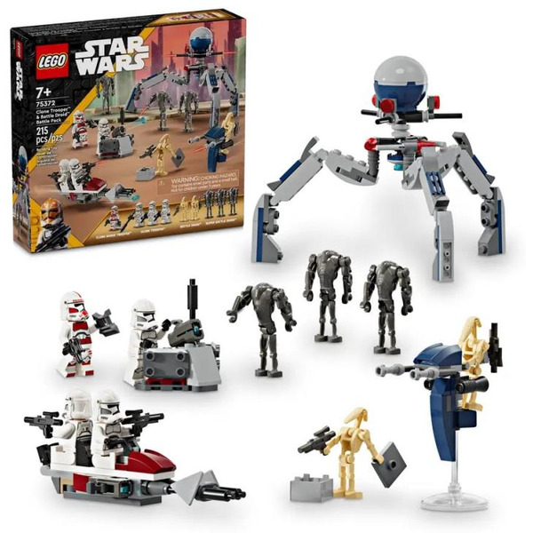 Конструктор Lego 75372 (Star Wars, Clone Trooper & Battle Droid Battle Pack)