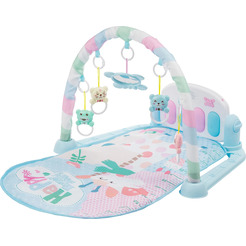 Развивающий коврик Labalu С зеркалом прямоугольный (голубой)