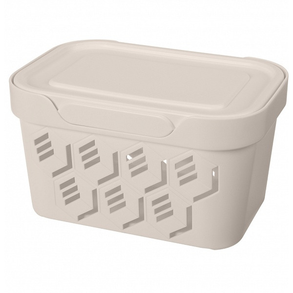 Ящик для хранения Бытпласт Econova Deluxe 1.9 л 433233534 (светло-бежевый)