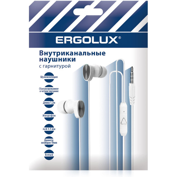 Наушники ERGOLUX ELX-WHP02P-C01
