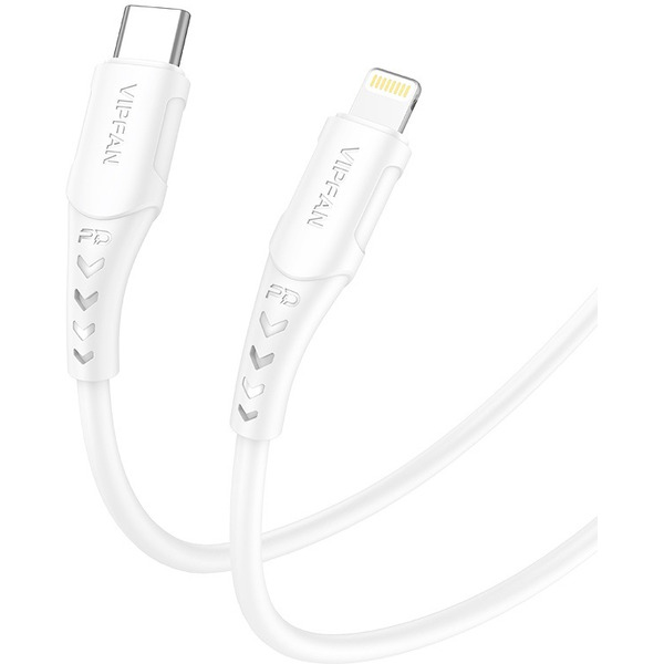 Кабель VIPFAN P04 Type-C-Lightning 3A 2 м (белый)