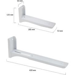 Кронштейн крепление для СВЧ CROMEX K-112 457879 (белый)