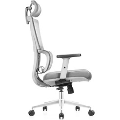 Кресло офисное SITUP APHRODITE A GREY chrome (сетка Grey / Grey)