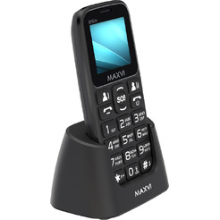 Мобильный телефон Maxvi B110ds +ЗУ WC-112 (черный)