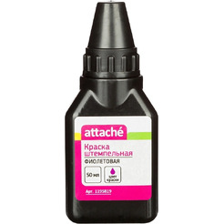 Краска штемпельная Attache 1195819 (50мл, фиолетовый)