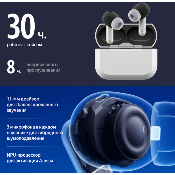 Наушники Яндекс Дропс YNDX-00150WHT (белый)