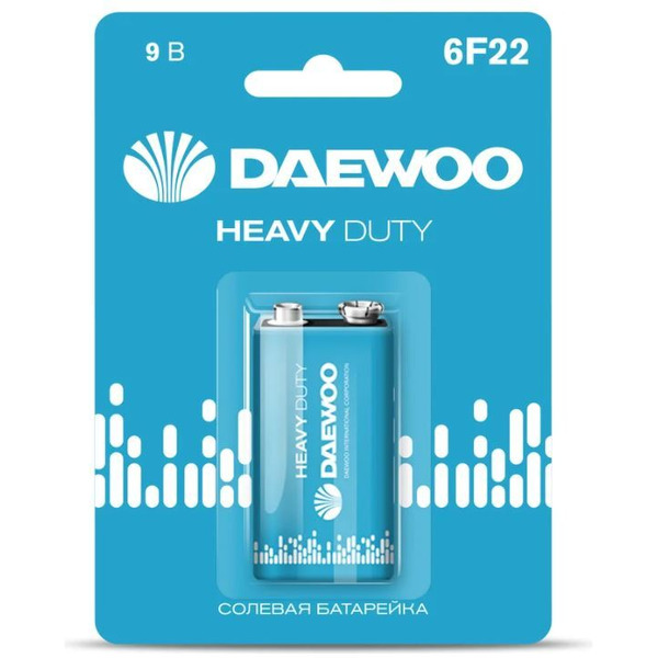 Батарейка Daewoo Heavy Duty 6F22 5029248