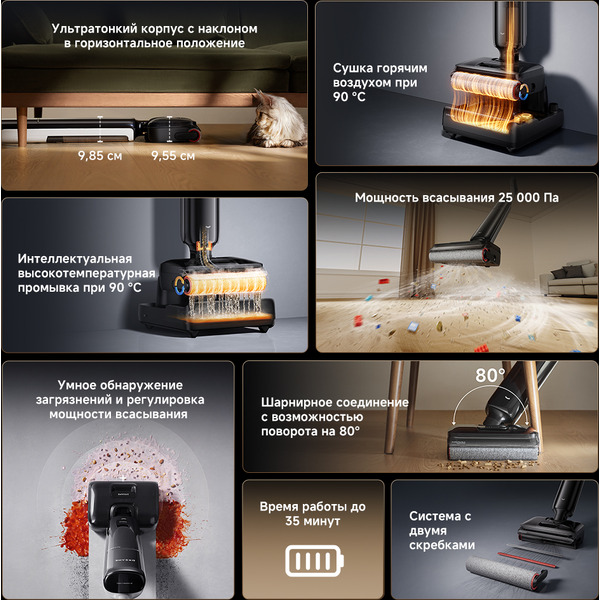 Беспроводной пылесос Dreame G12 Pro Wet and Dry Vacuum HHR32A