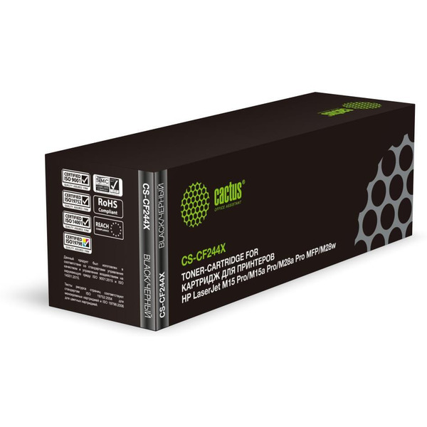 Картридж лазерный Cactus CS-CF244X CF244X (черный)