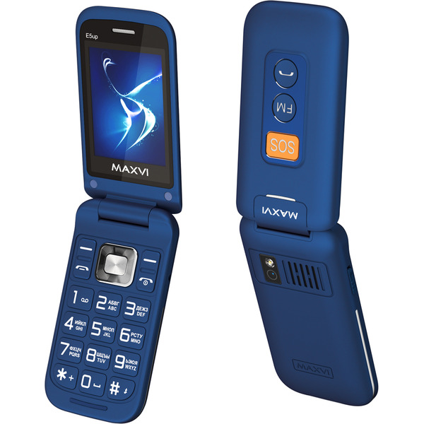 Мобильный телефон Maxvi E5 up (синий)