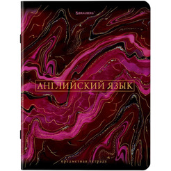 Тетради предметные BRAUBERG 404326 (КОМПЛЕКТ 12 ПРЕДМЕТОВ, 48л, SoftTouch, фольга)