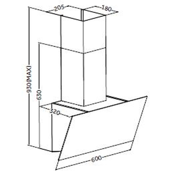 Вытяжка кухонная ZORG AIR 1060 60 BL