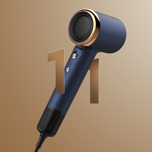 Фен для волос DEERMA DEM-CF50W (синий)