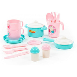 Набор игрушечной посуды Полесье Хозяюшка 80127 (на 2 персоны)