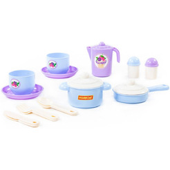 Набор игрушечной посуды Полесье Хозяюшка 80110 (на 2 персоны)