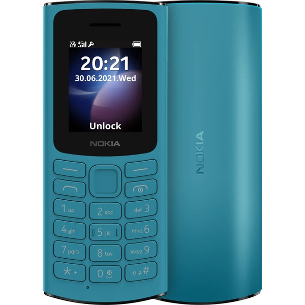 Мобильный телефон Nokia 105 Dual sim голубой (TA-1557)