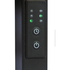 Полотенцесушитель Granula Гамма Квадро 50x80 (терморегулятор, черный матовый)