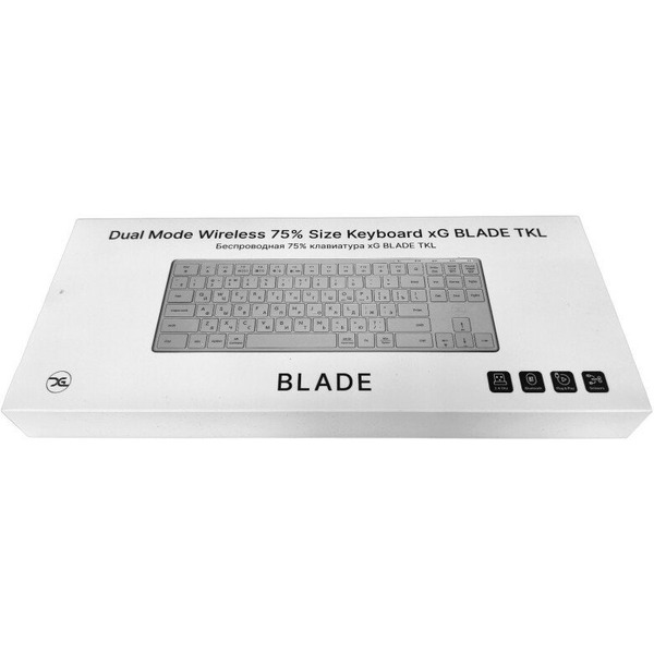 Клавиатура xGhost Blade TKL White Silver