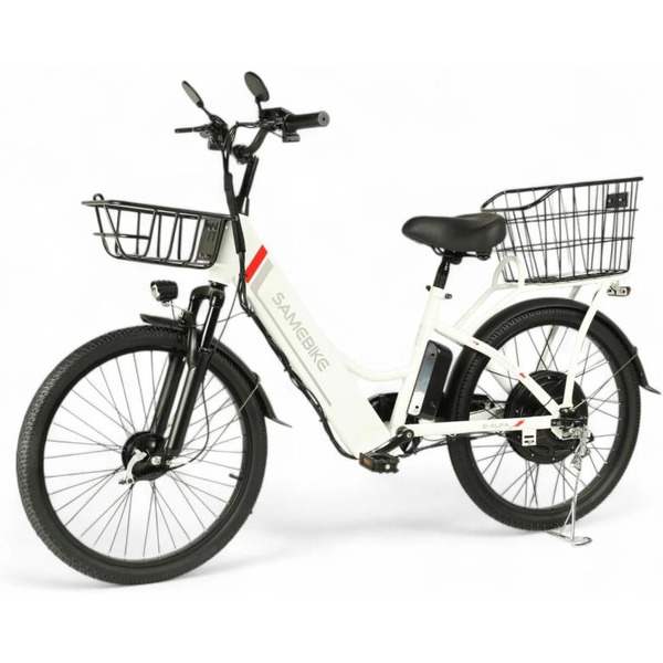 Электровелосипед SAMEBIKE Е-Alfa New SB-E-ALFA350-36/10 (белый)
