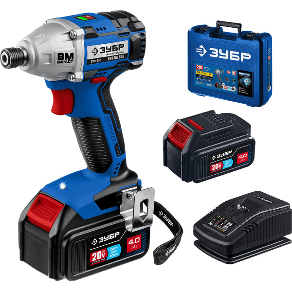 Гайковерт Зубр GB-250-42 (с 2-мя АКБ, кейс)