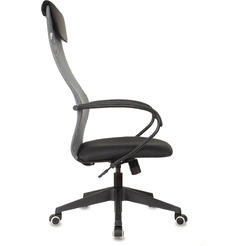 Кресло Бюрократ CH-607 (темно-серый /черный)