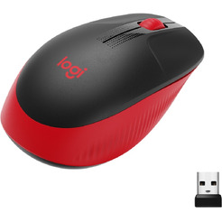 Мышь LOGITECH M190 (L910-005908) черный/красный