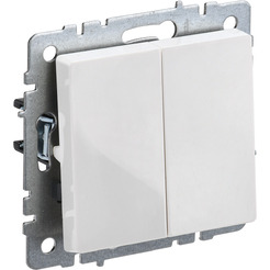 Выключатель проходной IEK Brite ВС10-2-6-БрБ