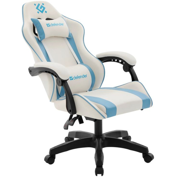 Кресло компьютерное Defender Legas (белый/голубой)