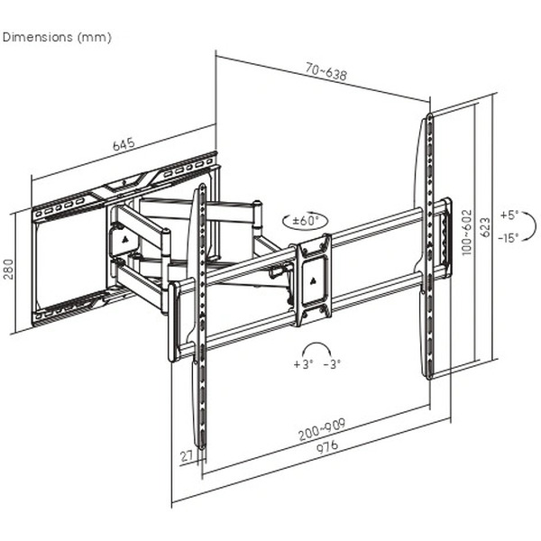 Кронштейн для телевизора Ultramounts UM968