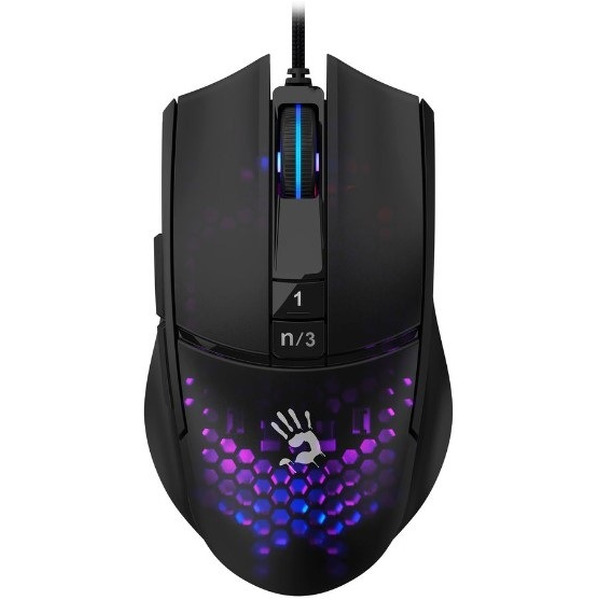 Мышь A4Tech Bloody L65 Max (черный/фиолетовый)