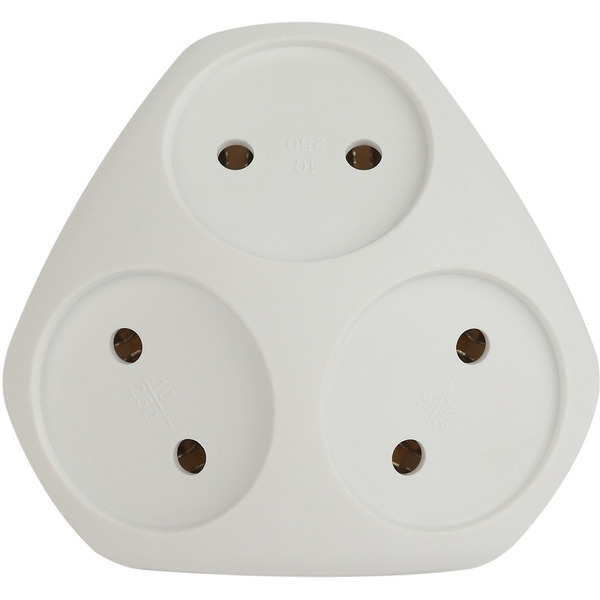 Разветвитель электрический без заземлением ЭРА SPx-3-W (Б0053481)