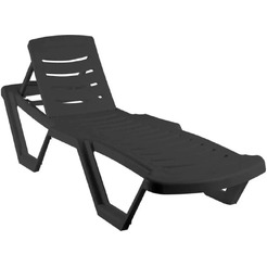 Шезлонг Ellastik Plast Элластик лм 187x63.5x32 (графит)