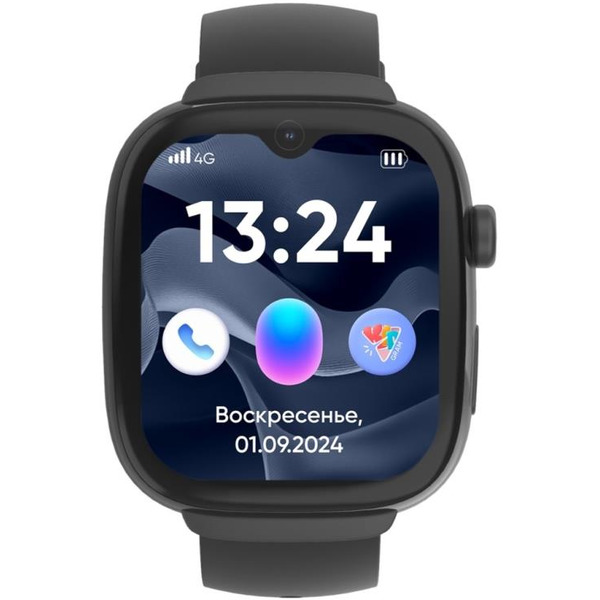 Детские умные часы Elari KidGram Watch 4G KP-4G-K (черный)