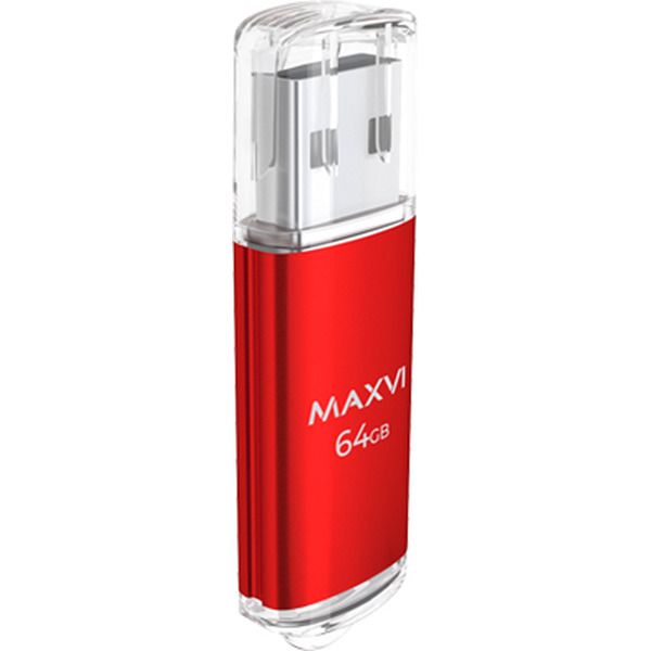 USB флеш-накопитель Maxvi MP 64GB 2.0 red