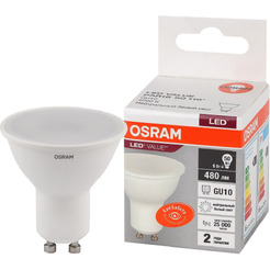 Лампа светодиодная OSRAM MR16 6W 4000K GU10