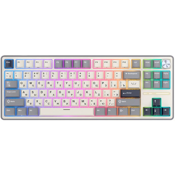 Клавиатура Royal Kludge RK R87 Pro Half Grey (Brown switch)