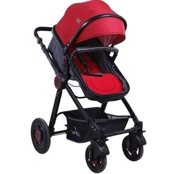 Коляска LORELLI Alexa 2 в1 (черный/красный)