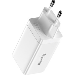 Сетевое зарядное устройство Baseus GaN3 Pro Fast Charger 2C+U 65W CCGP050102 White