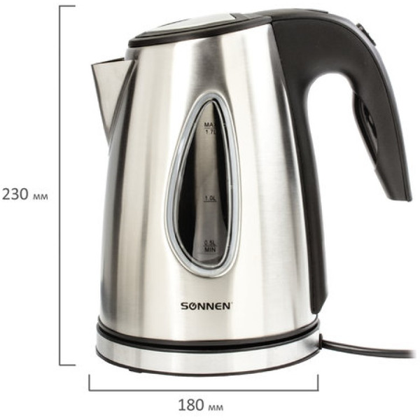 Электрический чайник SONNEN KT-1721 (454347)