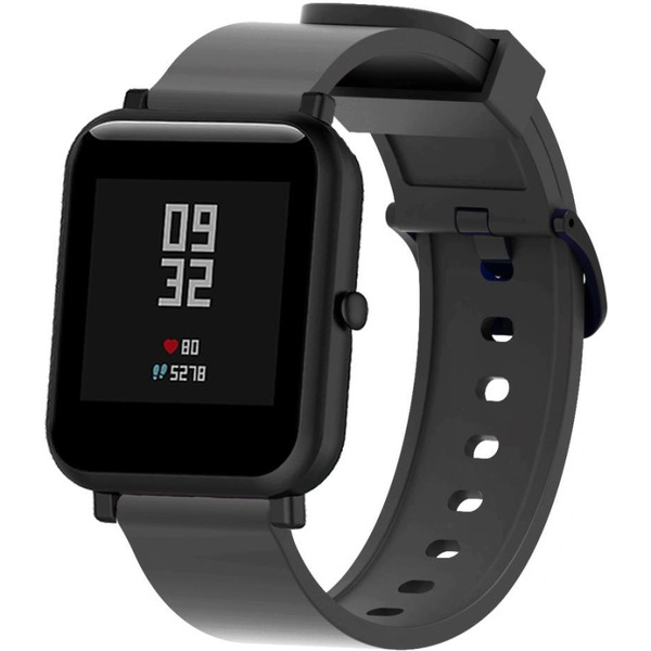 Ремешок Bingo Silicone для Amazfit Bip/GTS/GTR 42mm/Ширина 20мм Черный