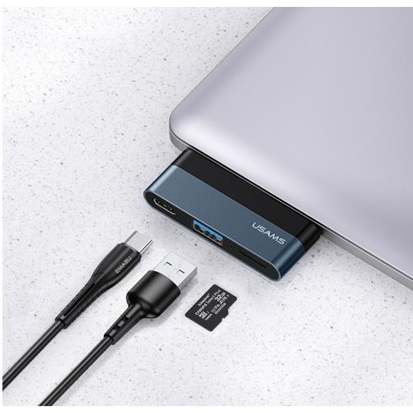 USB-хаб Usams US-SJ491