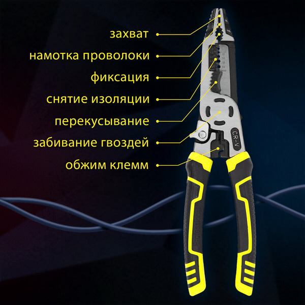 Плоскогубцы Грандмастер Многофункциональные PL-225 671258