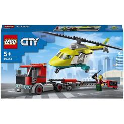 Конструктор LEGO City 60343 Грузовик для спасательного вертолета