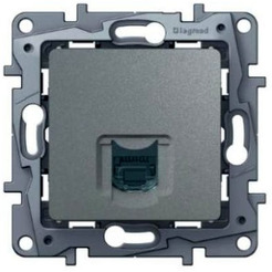 Розетка Legrand Etika 672453 (алюминий)