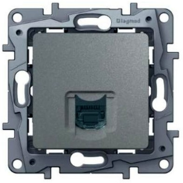 Розетка Legrand Etika 672453 (алюминий)
