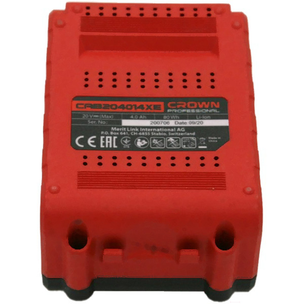 Аккумулятор CROWN CAB204014XE (20В/4 Ah)