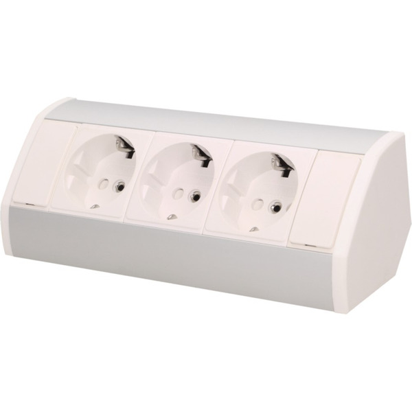 Блок розеточный Orno OR-GM-9001-W.AL 0,6 м