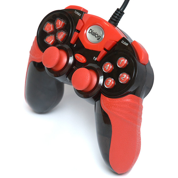 Геймпад DIALOG Action GP-A15 черно-красный